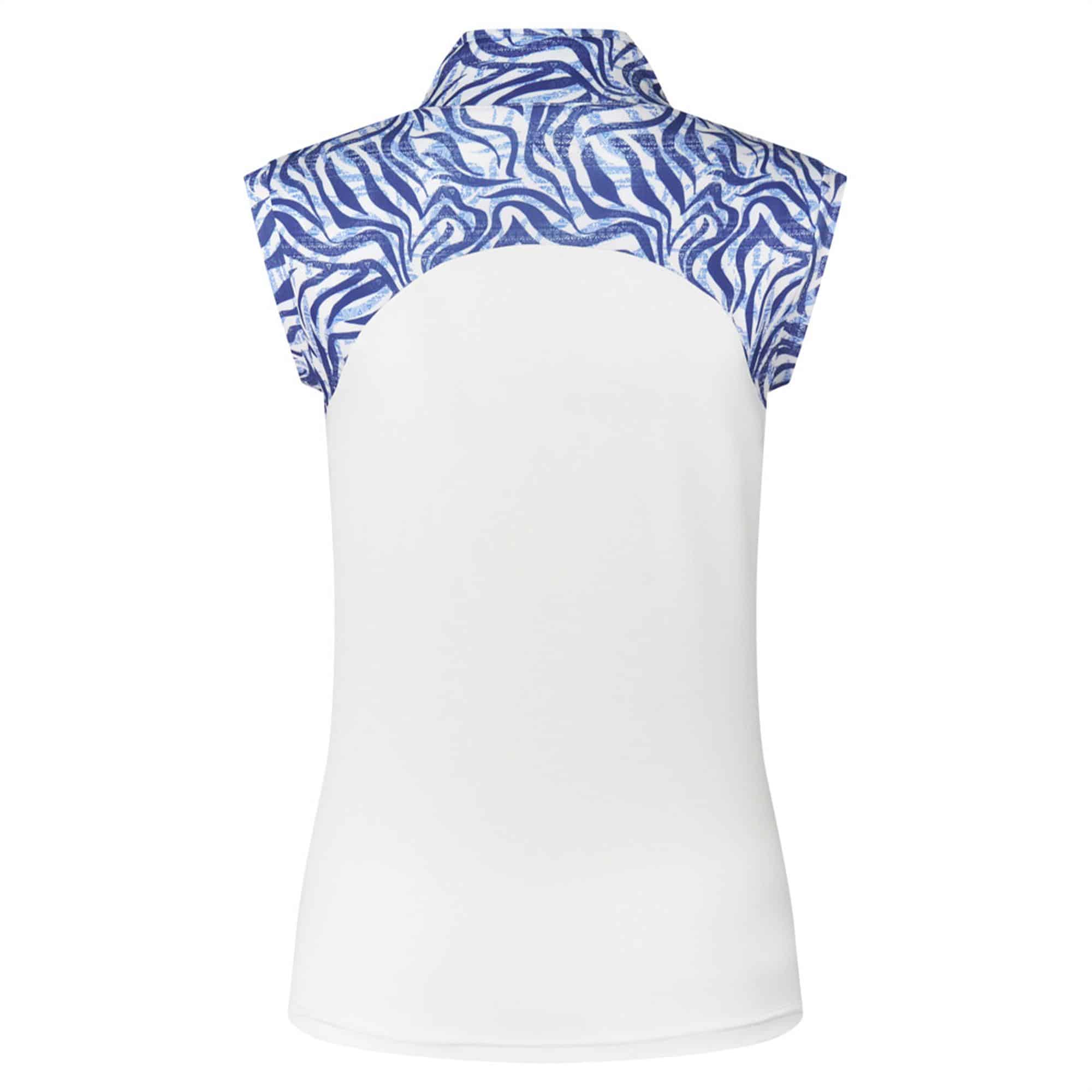 Pure Golf Spirit Ladies Sleeveless Golf Polo Indigo Jungle